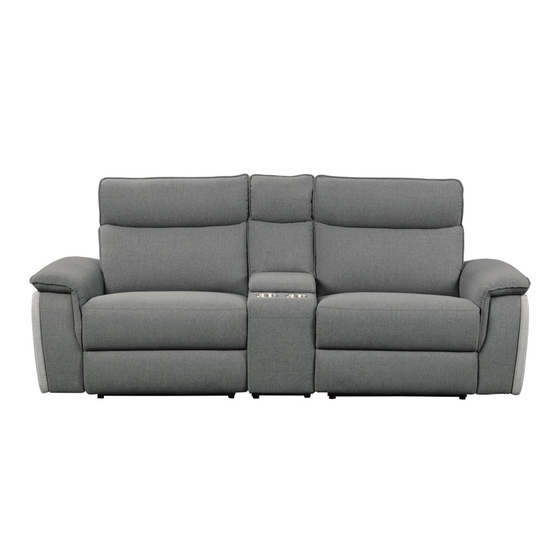 Homelegance Maroni Power Reclining Fabric Loveseat 8259DG-2CNPWH* IMAGE 1