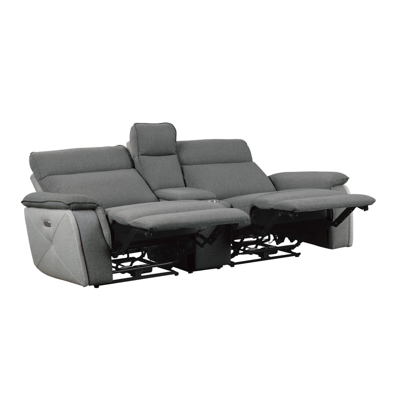 Homelegance Maroni Power Reclining Fabric Loveseat 8259DG-2CNPWH* IMAGE 3