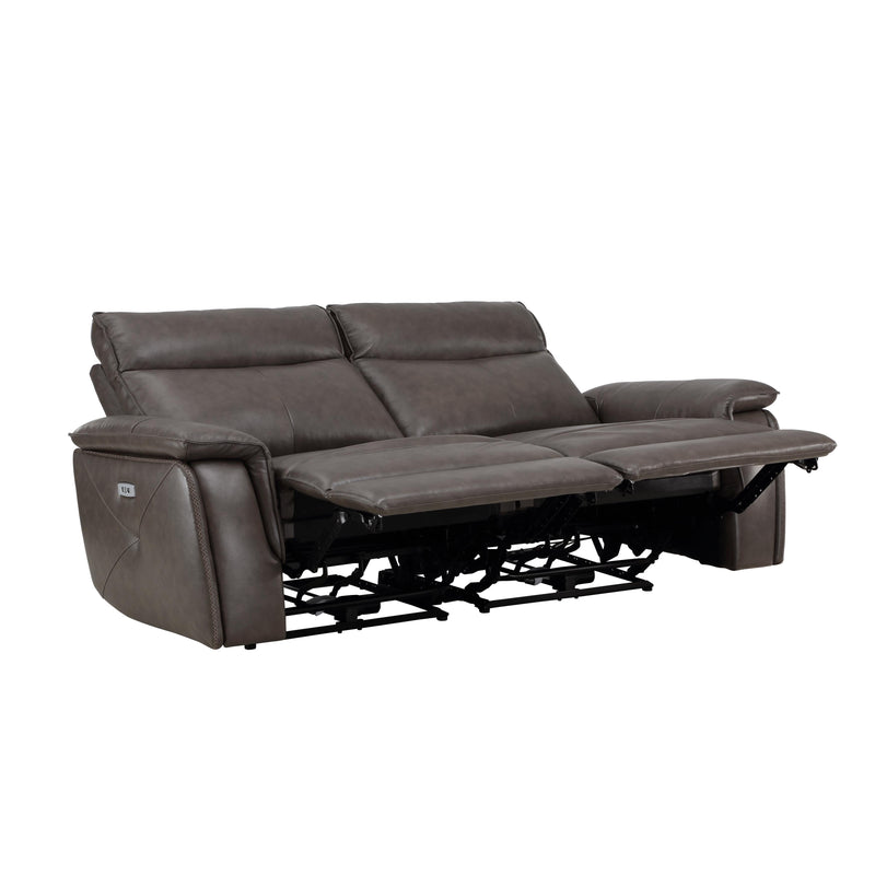 Homelegance Maroni Power Reclining Leather Match Loveseat 8259RFDB-2PWH* IMAGE 4