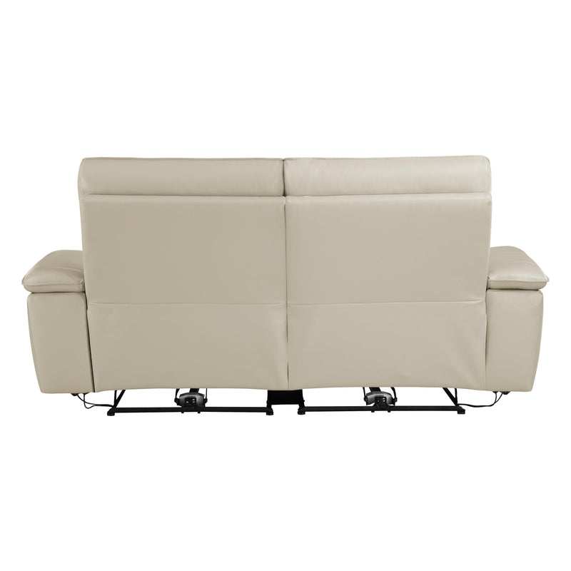 Homelegance Maroni Power Reclining Leather Match Loveseat 8259RFTP-2PWH* IMAGE 3