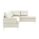 Homelegance Barrington Leather Look 2 pc Sectional 8378WHT* IMAGE 3