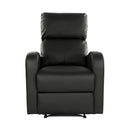 Homelegance Mendon Leather Look Recliner 8404BK-1 IMAGE 1
