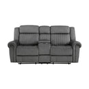 Homelegance Brennen Reclining Fabric Loveseat 9204CC-2 IMAGE 1