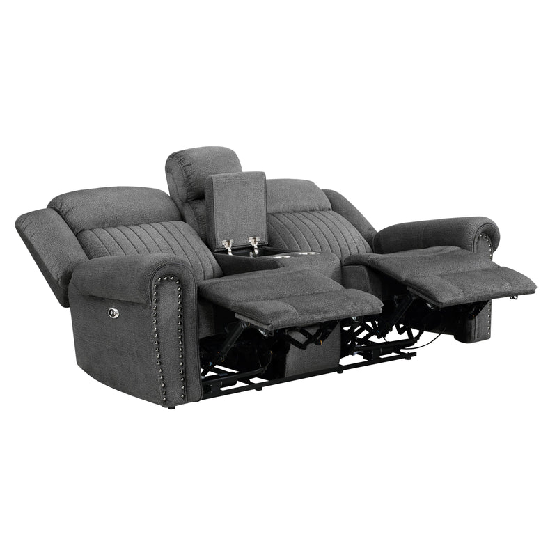 Homelegance Brennen Power Reclining Fabric Loveseat 9204CC-2PW IMAGE 4