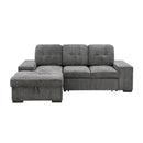 Homelegance Dadeville Fabric Sleeper Sectional 9205DG*2LC2R IMAGE 1