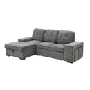 Homelegance Dadeville Fabric Sleeper Sectional 9205DG*2LC2R IMAGE 2