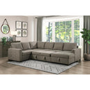 Homelegance Elton Fabric Sleeper Sectional 9206BR*33LRC IMAGE 10