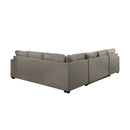 Homelegance Elton Fabric Sleeper Sectional 9206BR*3LC3R IMAGE 4