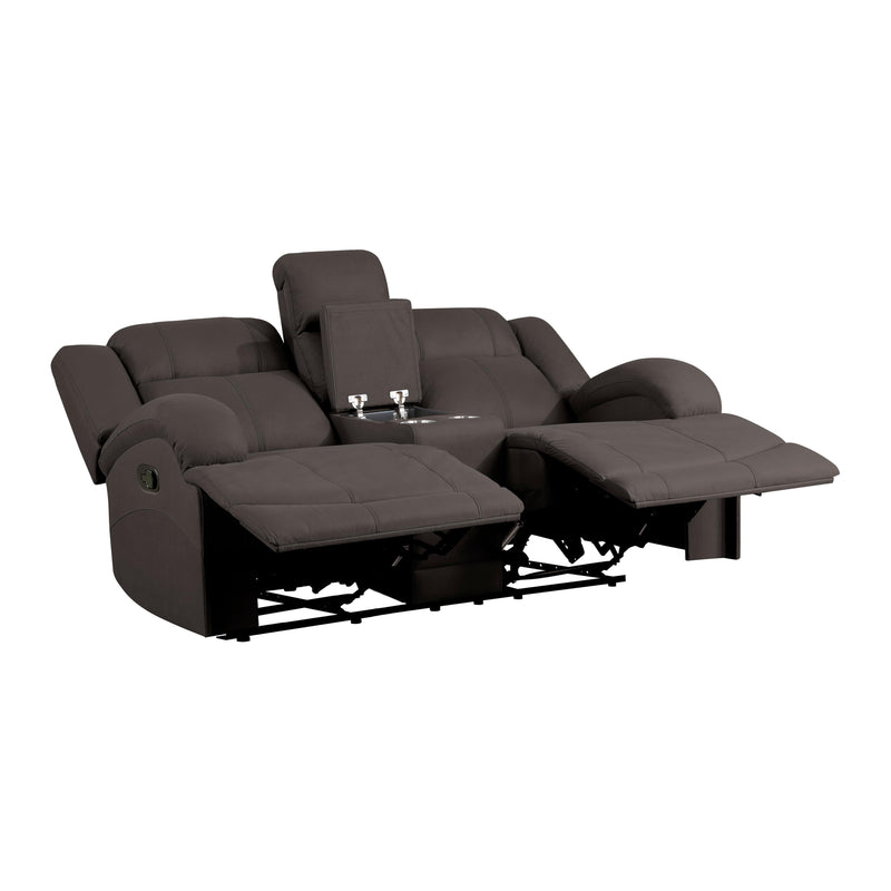 Homelegance Camryn Reclining Fabric Loveseat 9207CHC-2 IMAGE 4