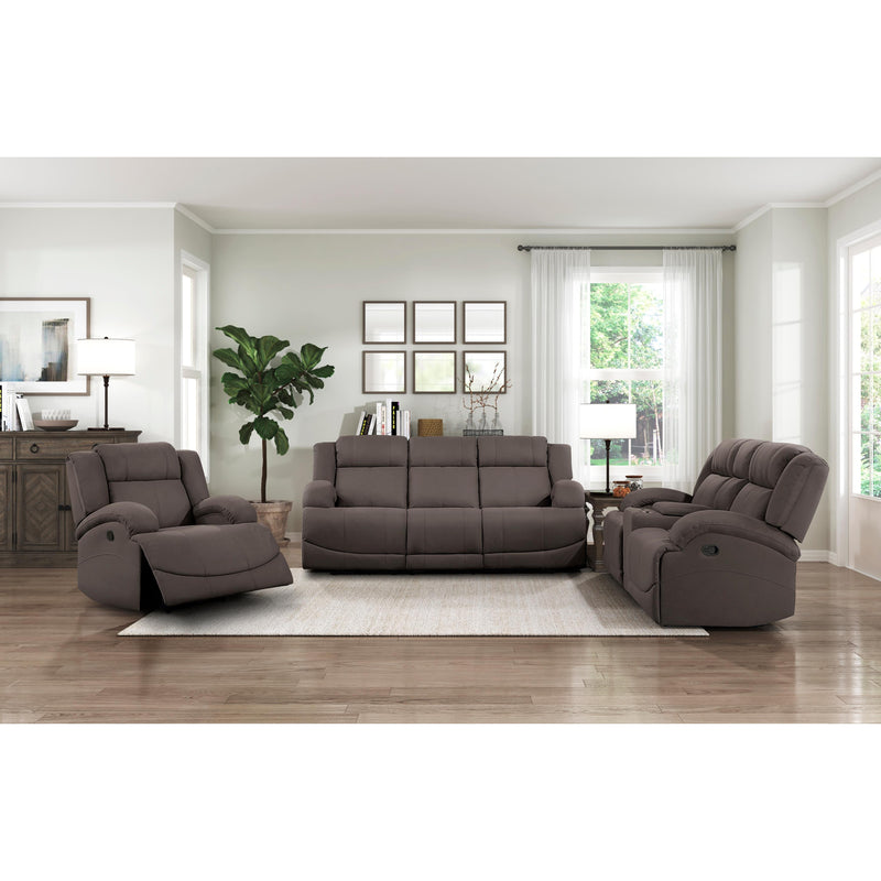 Homelegance Camryn Reclining Fabric Loveseat 9207CHC-2 IMAGE 7