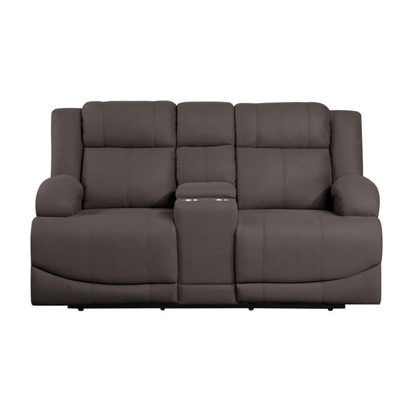 Homelegance Camryn Power Reclining Fabric Loveseat 9207CHC-2PW IMAGE 1
