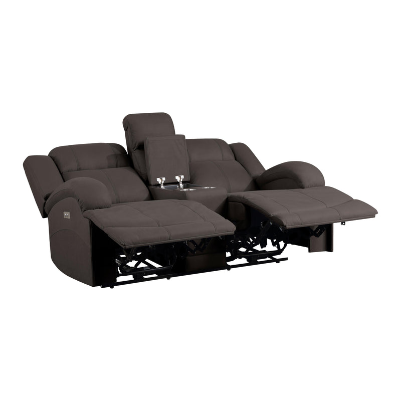 Homelegance Camryn Power Reclining Fabric Loveseat 9207CHC-2PW IMAGE 4