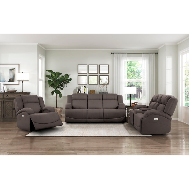 Homelegance Camryn Power Reclining Fabric Loveseat 9207CHC-2PW IMAGE 7
