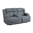 Homelegance Camryn Reclining Fabric Loveseat 9207GPB-2 IMAGE 2