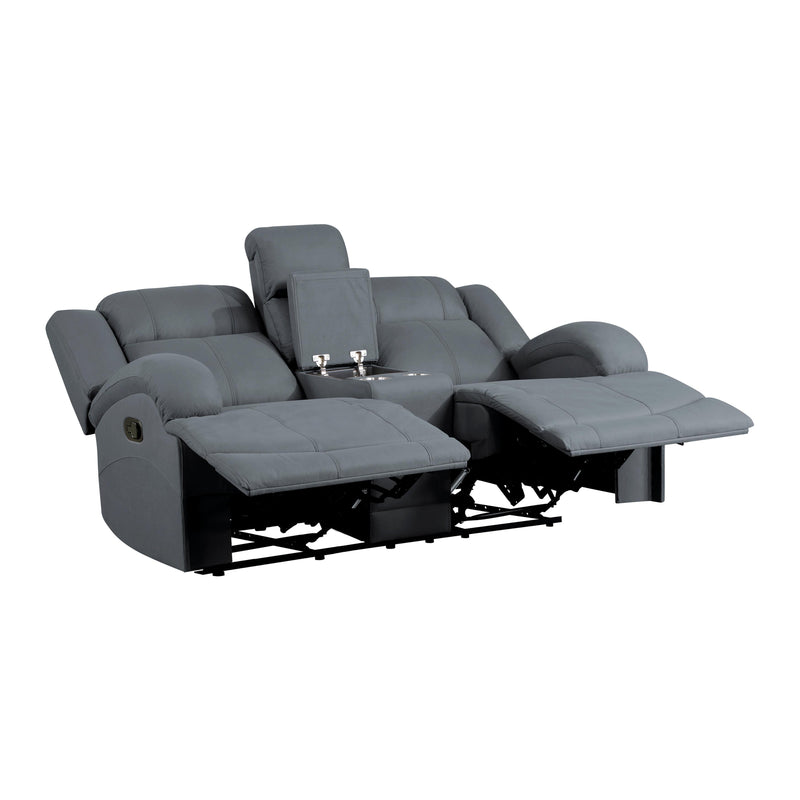Homelegance Camryn Reclining Fabric Loveseat 9207GPB-2 IMAGE 4