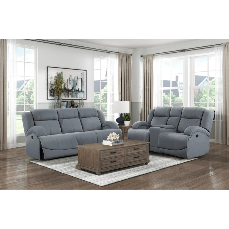 Homelegance Camryn Reclining Fabric Sofa 9207GPB-3 IMAGE 5