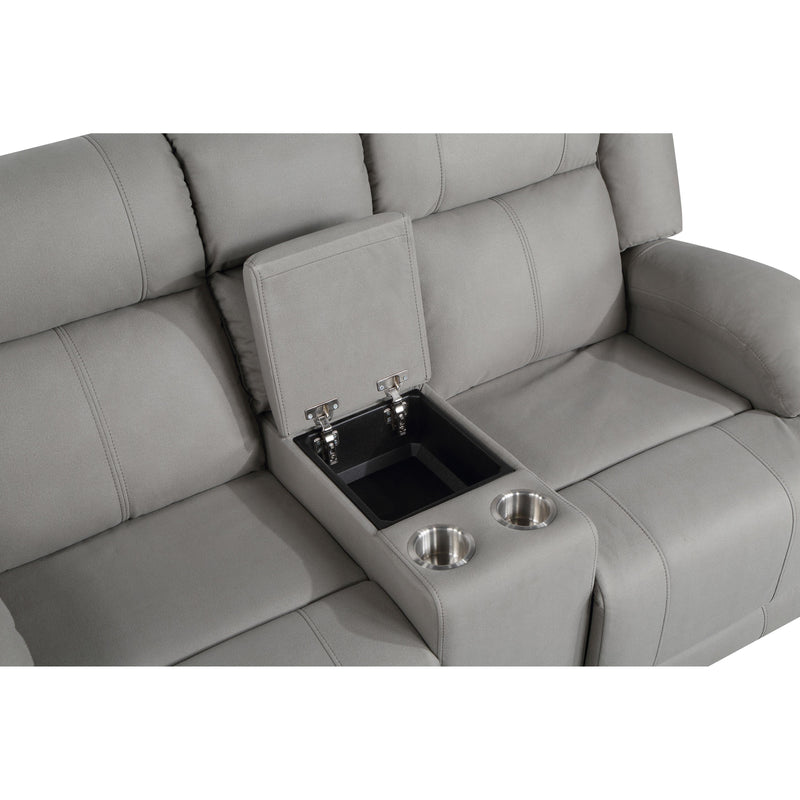 Homelegance Camryn Reclining Fabric Loveseat 9207GRY-2 IMAGE 5