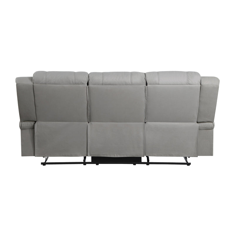 Homelegance Camryn Reclining Fabric Sofa 9207GRY-3 IMAGE 3