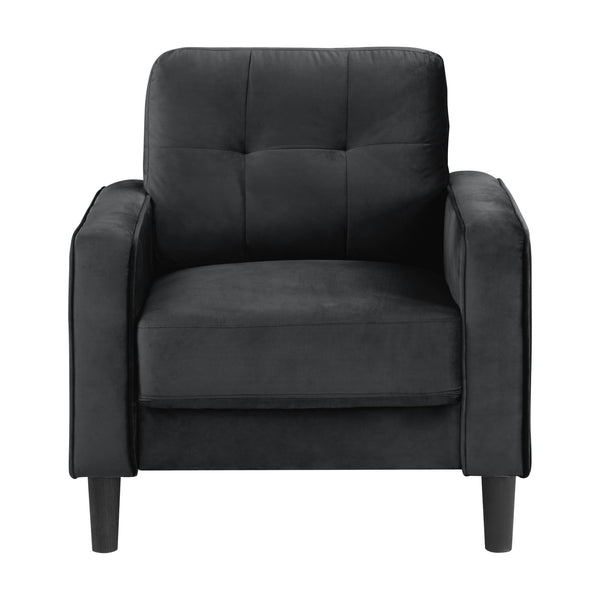 Homelegance Beven Stationary Fabric Chair 9208BK-1 IMAGE 1
