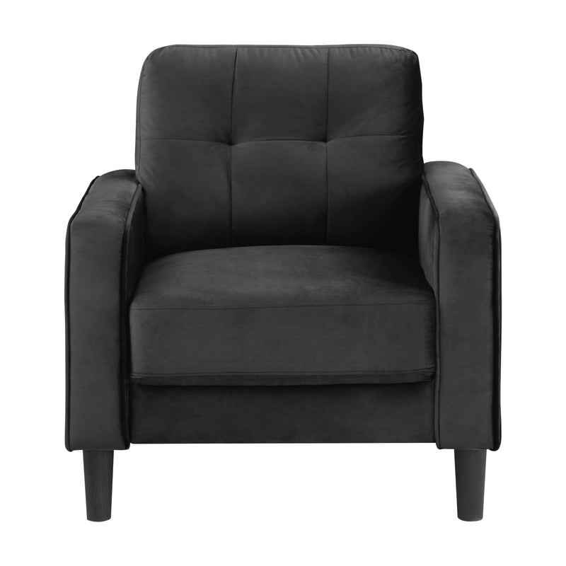 Homelegance Beven Stationary Fabric Chair 9208BK-1 IMAGE 1