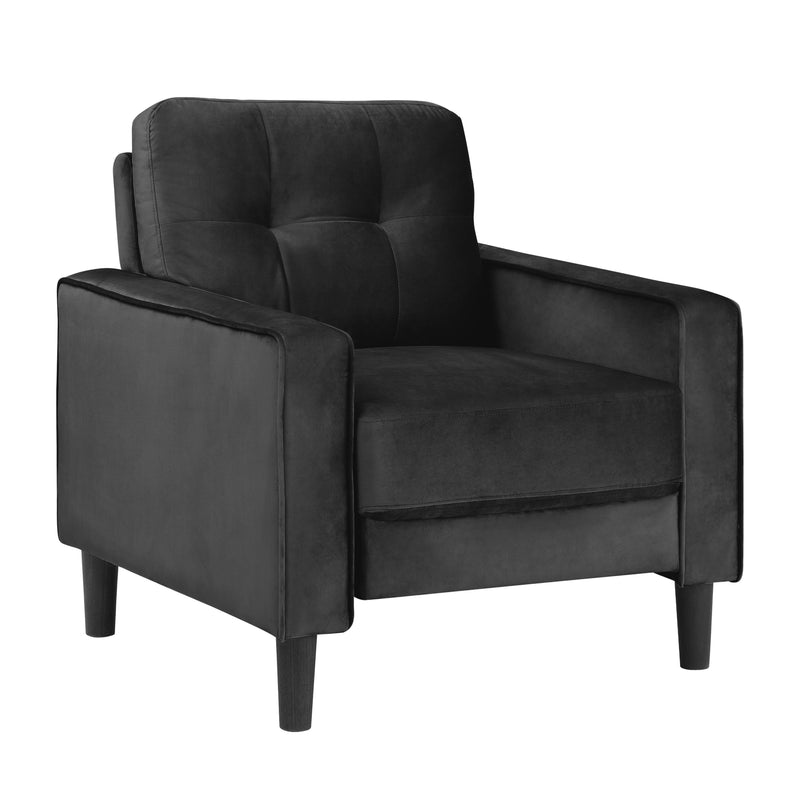 Homelegance Beven Stationary Fabric Chair 9208BK-1 IMAGE 2