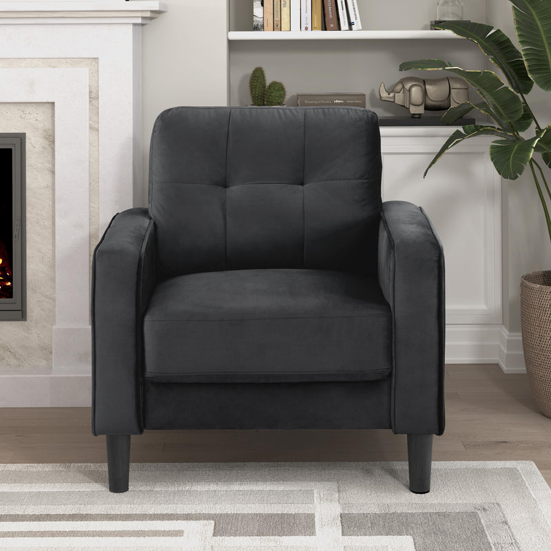 Homelegance Beven Stationary Fabric Chair 9208BK-1 IMAGE 5