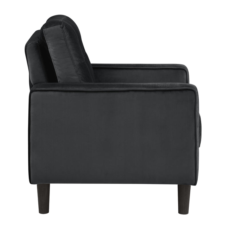Homelegance Beven Stationary Fabric Sofa 9208BK-3 IMAGE 3