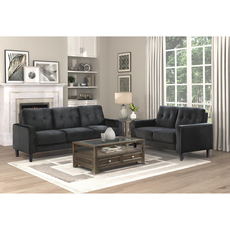 Homelegance Beven Stationary Fabric Sofa 9208BK-3 IMAGE 5
