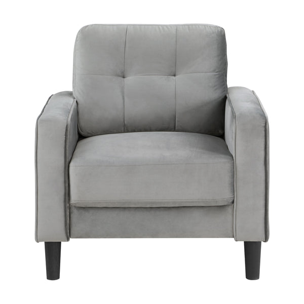 Homelegance Beven Stationary Fabric Chair 9208GY-1 IMAGE 1