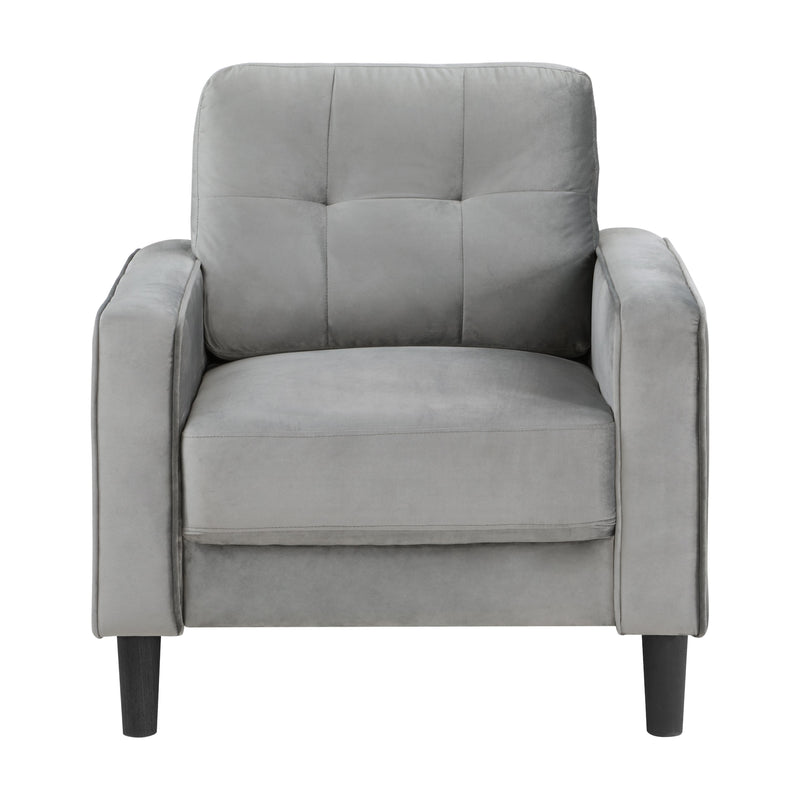 Homelegance Beven Stationary Fabric Chair 9208GY-1 IMAGE 1