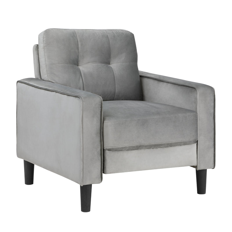 Homelegance Beven Stationary Fabric Chair 9208GY-1 IMAGE 2
