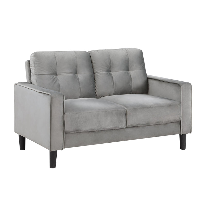 Homelegance Beven Stationary Fabric Loveseat 9208GY-2 IMAGE 2