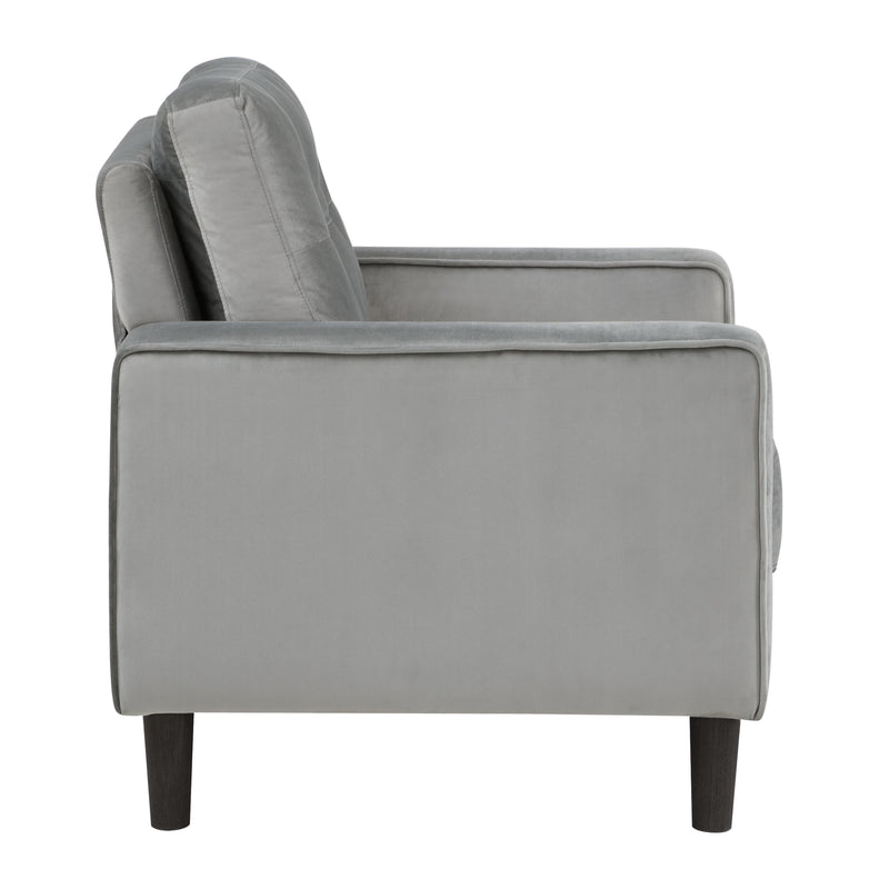 Homelegance Beven Stationary Fabric Loveseat 9208GY-2 IMAGE 3