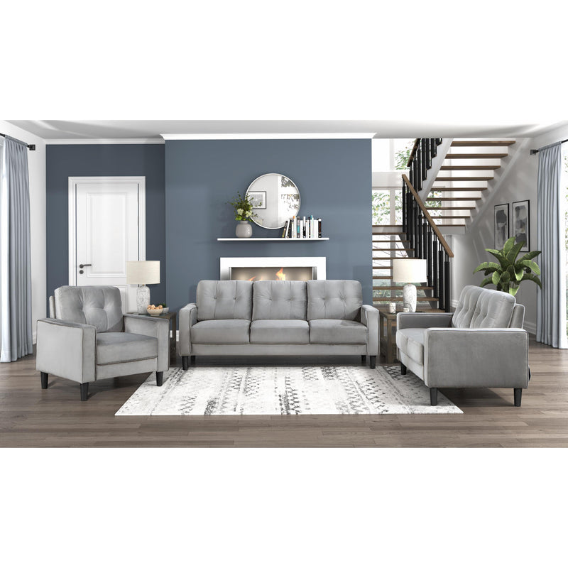 Homelegance Beven Stationary Fabric Loveseat 9208GY-2 IMAGE 6