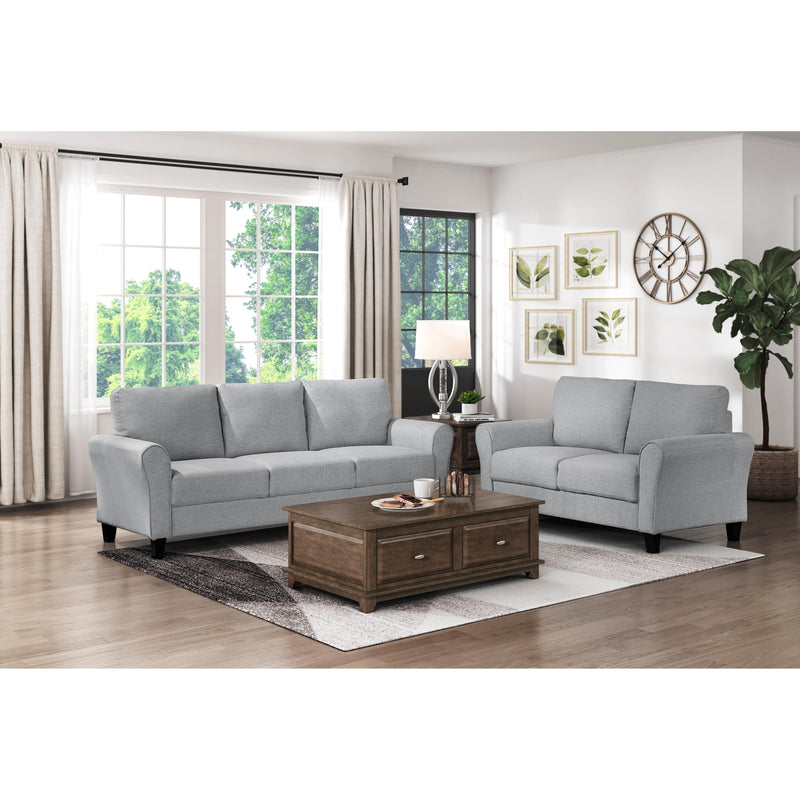 Homelegance Ellery Stationary Fabric Loveseat 9209DG-2 IMAGE 4