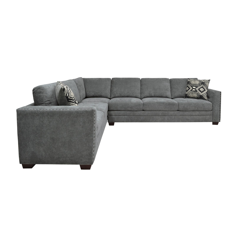 Homelegance Sidney Fabric 2 pc Sectional 9212GRY*23L3R IMAGE 3