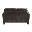 Homelegance Donegal Stationary Leather Look Loveseat 9234DB-2 IMAGE 4