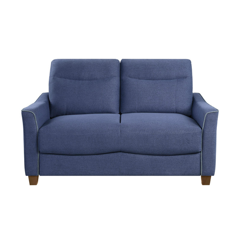 Homelegance Harstad Stationary Fabric Loveseat 9236BU-2 IMAGE 1
