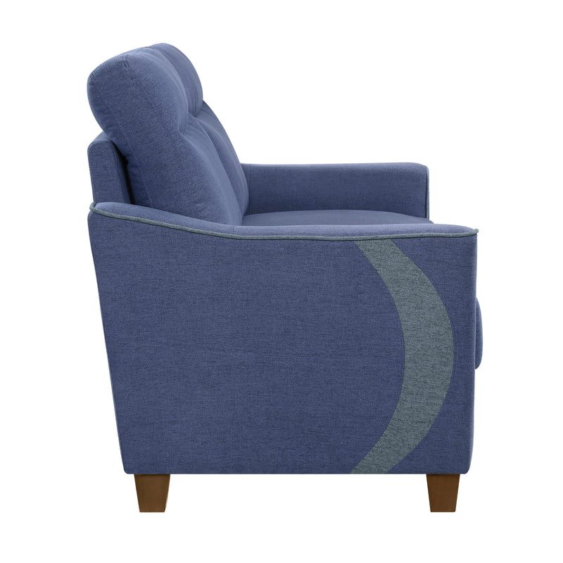 Homelegance Harstad Stationary Fabric Loveseat 9236BU-2 IMAGE 3