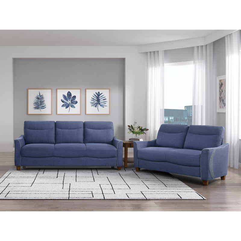 Homelegance Harstad Stationary Fabric Loveseat 9236BU-2 IMAGE 6