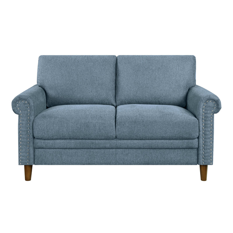 Homelegance Kinsale Stationary Fabric Loveseat 9240BUE-2 IMAGE 1