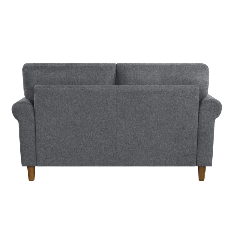 Homelegance Kinsale Stationary Fabric Loveseat 9240DGY-2 IMAGE 4