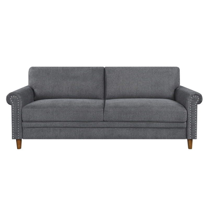 Homelegance Kinsale Stationary Fabric Sofa 9240DGY-3 IMAGE 1