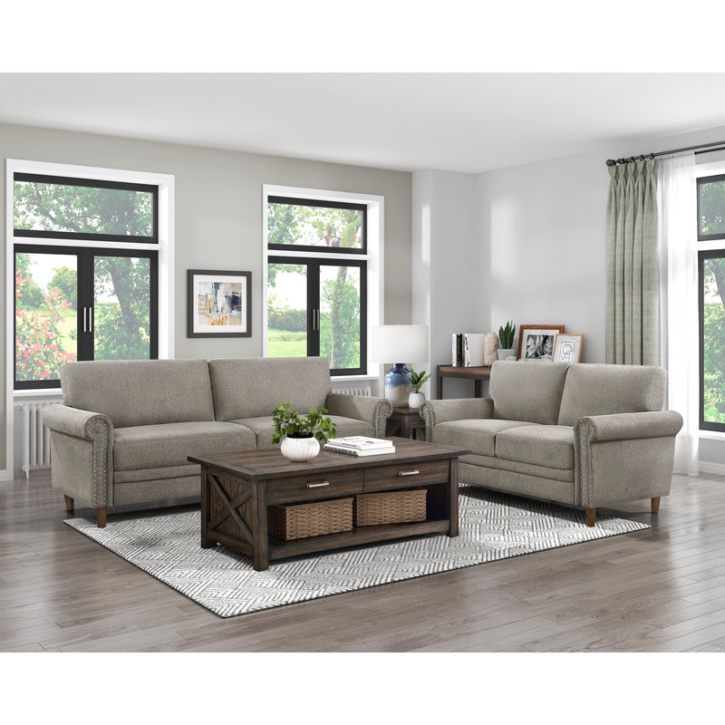 Homelegance Kinsale Stationary Fabric Loveseat 9240GBR-2 IMAGE 5
