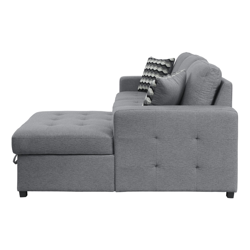 Homelegance Solomon Fabric 2 pc Sectional 9313GY*22LRC IMAGE 4