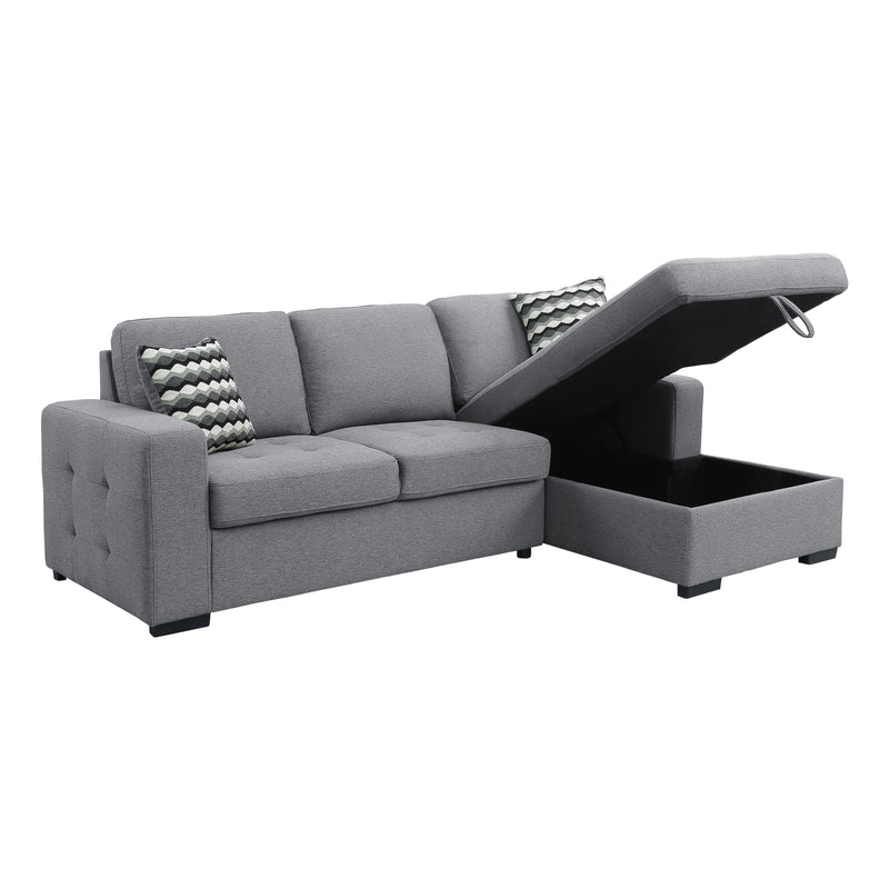 Homelegance Solomon Fabric 2 pc Sectional 9313GY*22LRC IMAGE 6