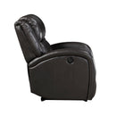 Homelegance Foxcroft Power Leather Look Recliner 9316PUBR-1PW IMAGE 3