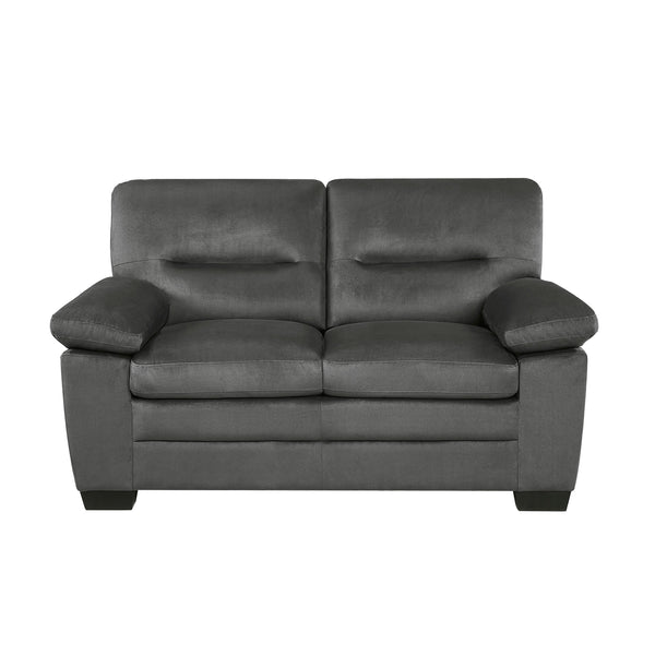 Homelegance Keighly Stationary Fabric Loveseat 9328DG-2 IMAGE 1