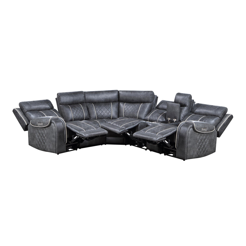 Homelegance Gabriel Power Reclining Fabric 6 pc Sectional 9377GRY*6LRRRPW IMAGE 10