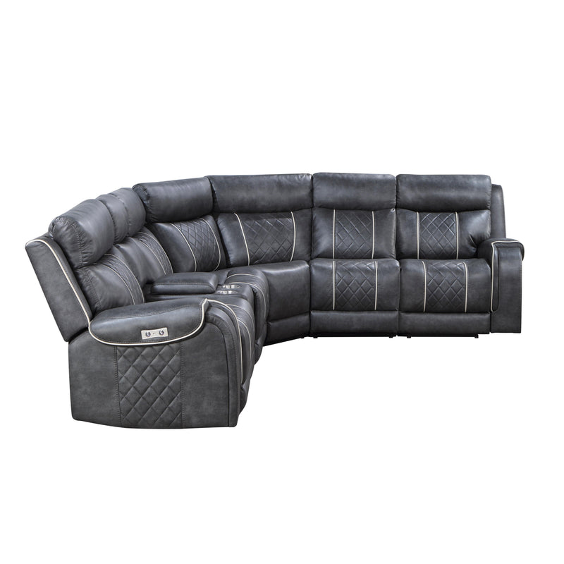 Homelegance Gabriel Power Reclining Fabric 6 pc Sectional 9377GRY*6LRRRPW IMAGE 3